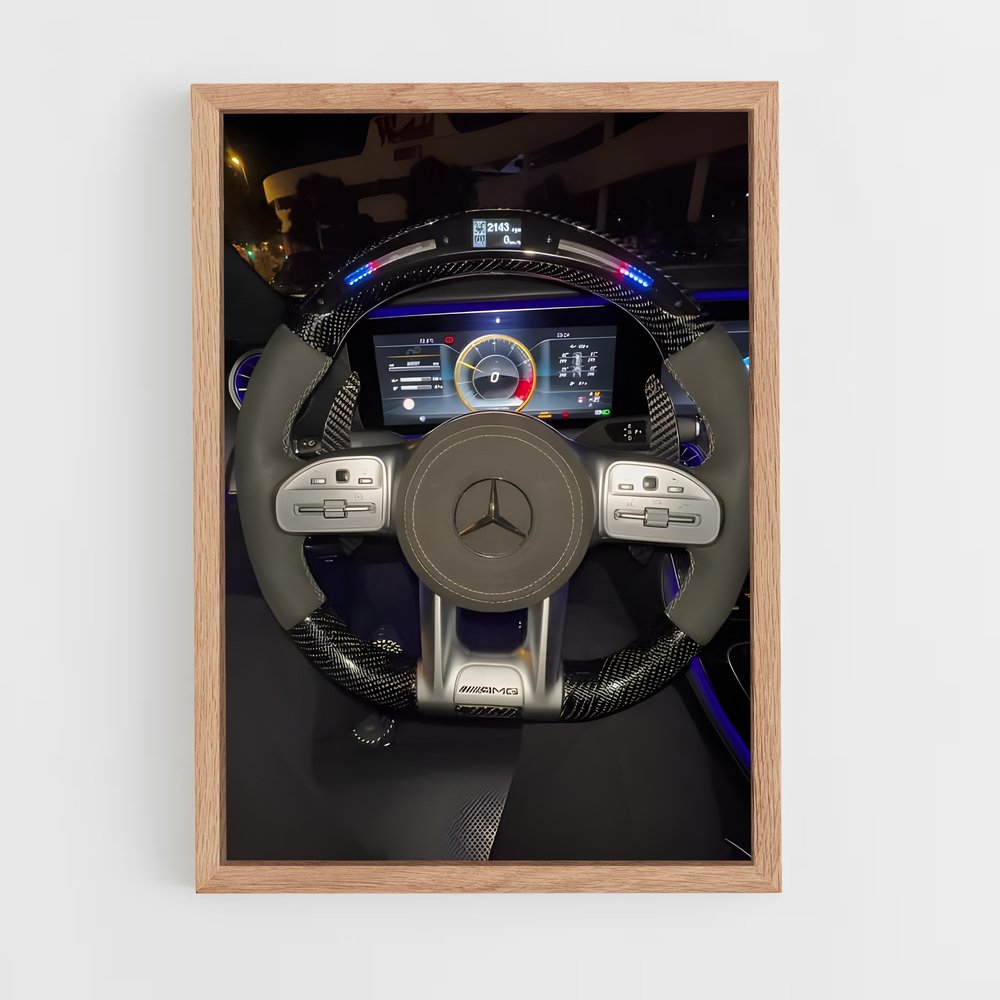 Poster Commande Précise – affiche Mercedes (vue 4)